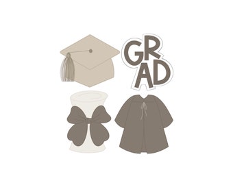 Graduation Minis Cookie Cutters