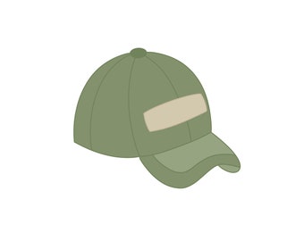 Baseball Cap 2 Cookie Cutter
