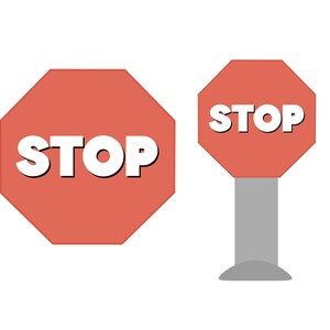 Octagon or Octagon Stop Sign Cookie Cutter