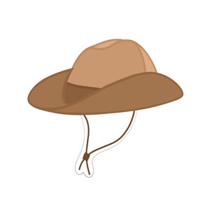 Cowboy Hat with String Cookie Cutter