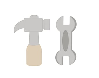 Hammer or Wrench Cookie Cutter