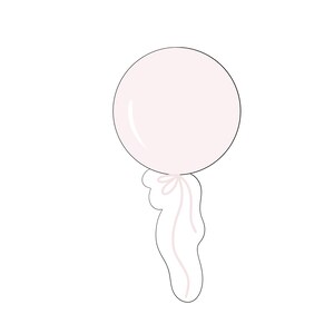 Circle Single Balloon Cookie Cutter