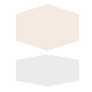 Può includere: Due piastrelle esagonali, una beige e una grigio chiaro.