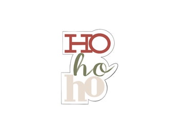 Ho, Ho, Ho Plaque Cookie Cutter