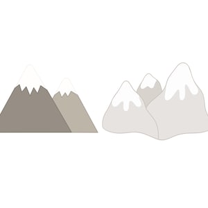 Mountains 1 or 2 Cookie Cutters