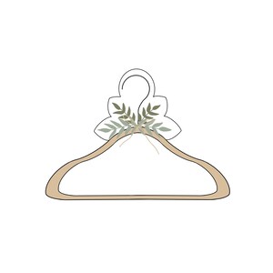 Hanger with Greenery Cookie Cutter