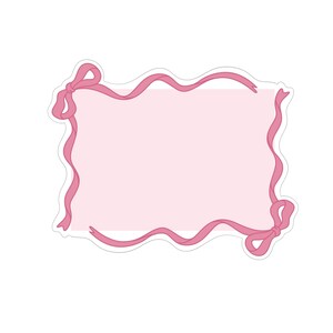 Double Bow Rectangle Cookie Cutter