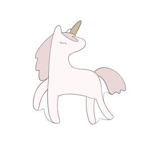 Cute Unicorn Cookie Cutter