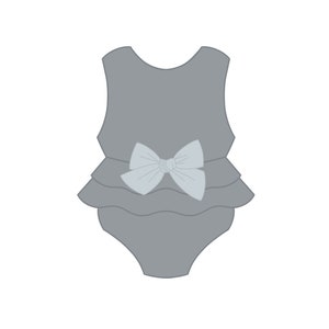 Girl Ruffled Onesie Cookie Cutter