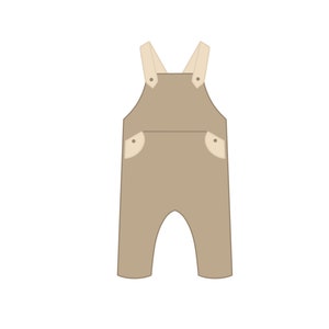 Baby Overalls Cookie Cutter