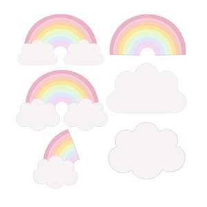 Rainbow and Clouds Collection Cookie Cutters