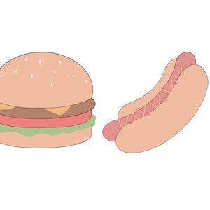Hamburger or Hotdog Cookie Cutter