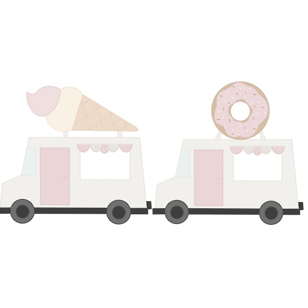 Ice Cream Truck or Donut Truck Cookie Cutters