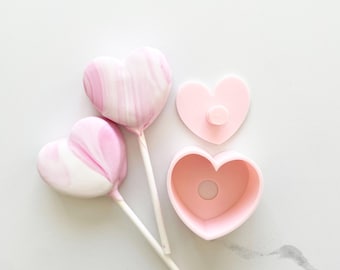 Heart Cake Pop, Cake Disc Cutter and Popper Set