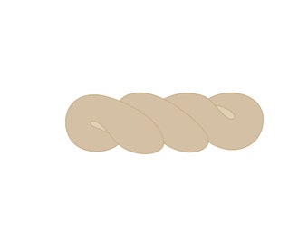 Glasierte Twist Donut Ausstechform