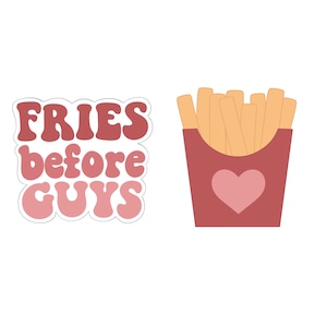 Fries Before Guys Valentine&#39;s Set Cookie Cutter