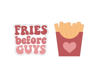 Fries Before Guys Valentine's Set Cookie Cutter