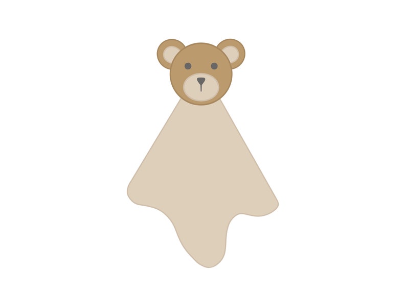 Baby Bear Lovie Cookie Cutter image 1