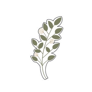 Greenery Branch Cookie Cutter