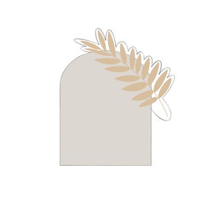Mod Leaf Plaque Cookie Cutter