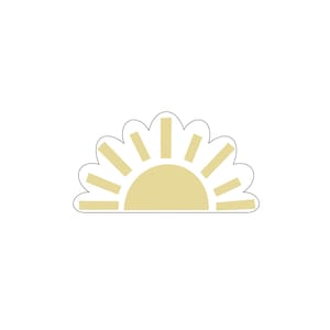 Half Sun Cookie Cutter