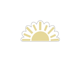 Half Sun Cookie Cutter