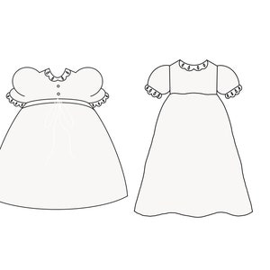 Baptism Dress 1 or 2 Cookie Cutter