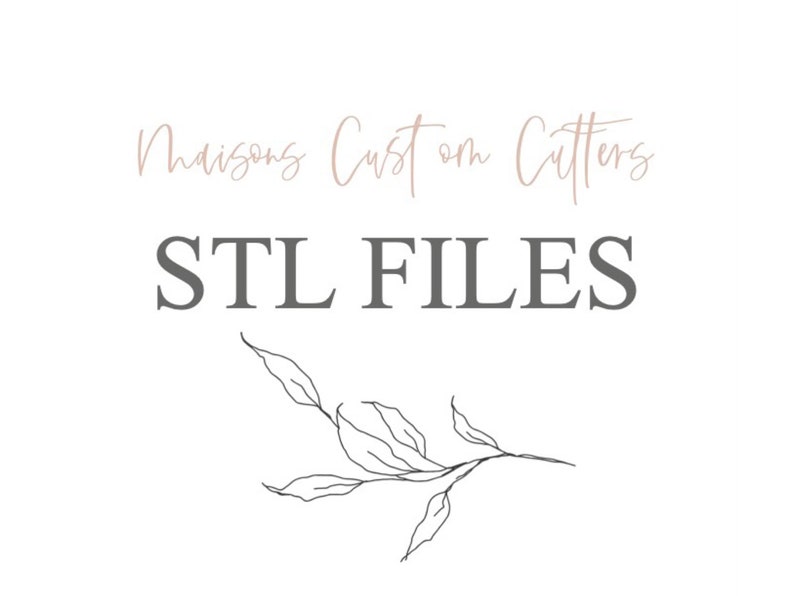 STL File Digital Download for Cookie Cutter printing at home image 1