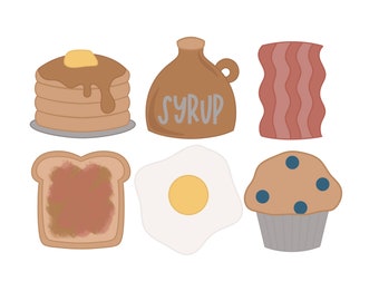 Breakfast Foods Cookie Cutters