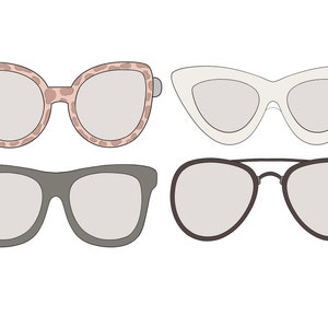 Sunglasses 1, 2, 3, or 4 Cookie Cutters