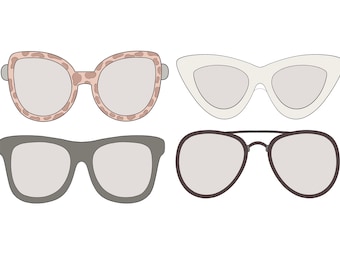 Sonnenbrille 1, 2, 3 oder 4 Ausstechformen