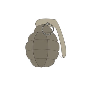 Grenade Cookie Cutter