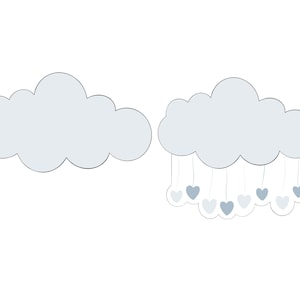 Cloud or Cloud with Rain Cookie Cutter