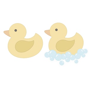 Rubber Duck with or without Bubbles Cookie Cutter
