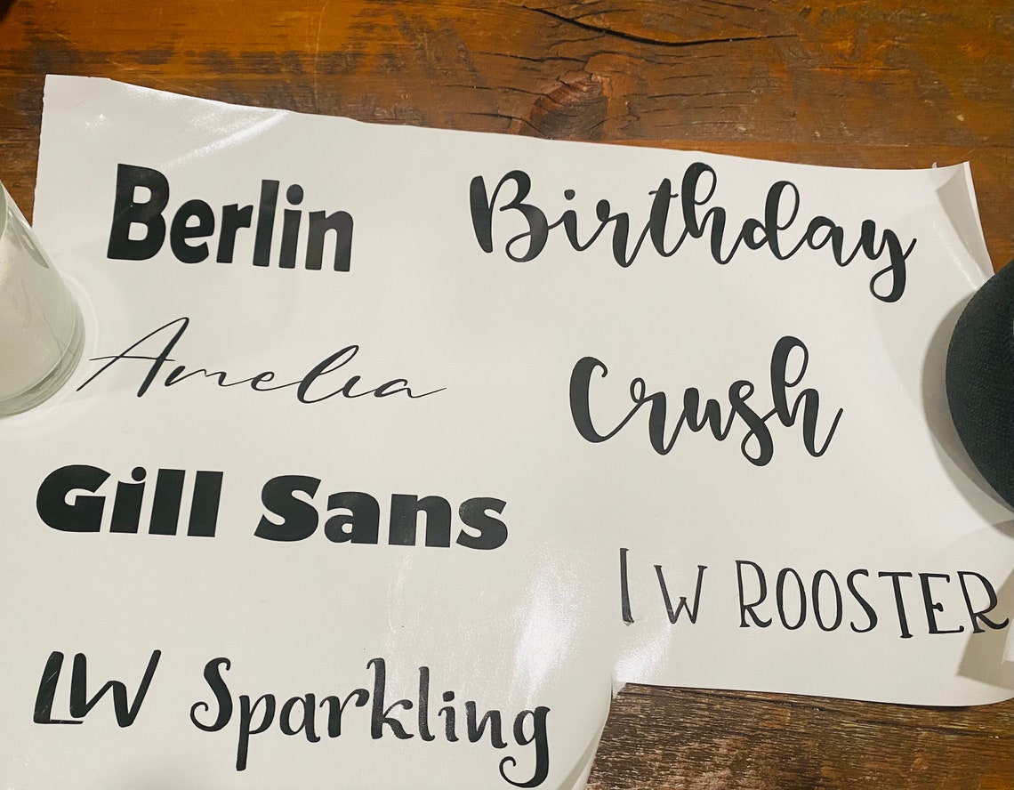 Personalized Name Decal Permanent Vinyl / Window Decal / Water Etsy