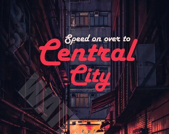 Central City Travel Poster -Digital Download