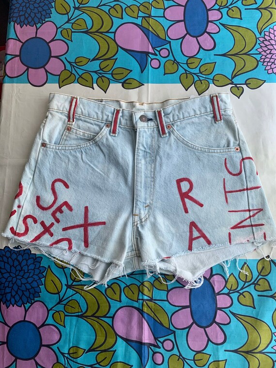 Levis Vintage 80s High Rise Cut Off Shorts. 1980s… - image 1