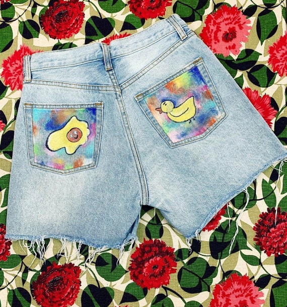 Vintage high top waisted shorts tumblr