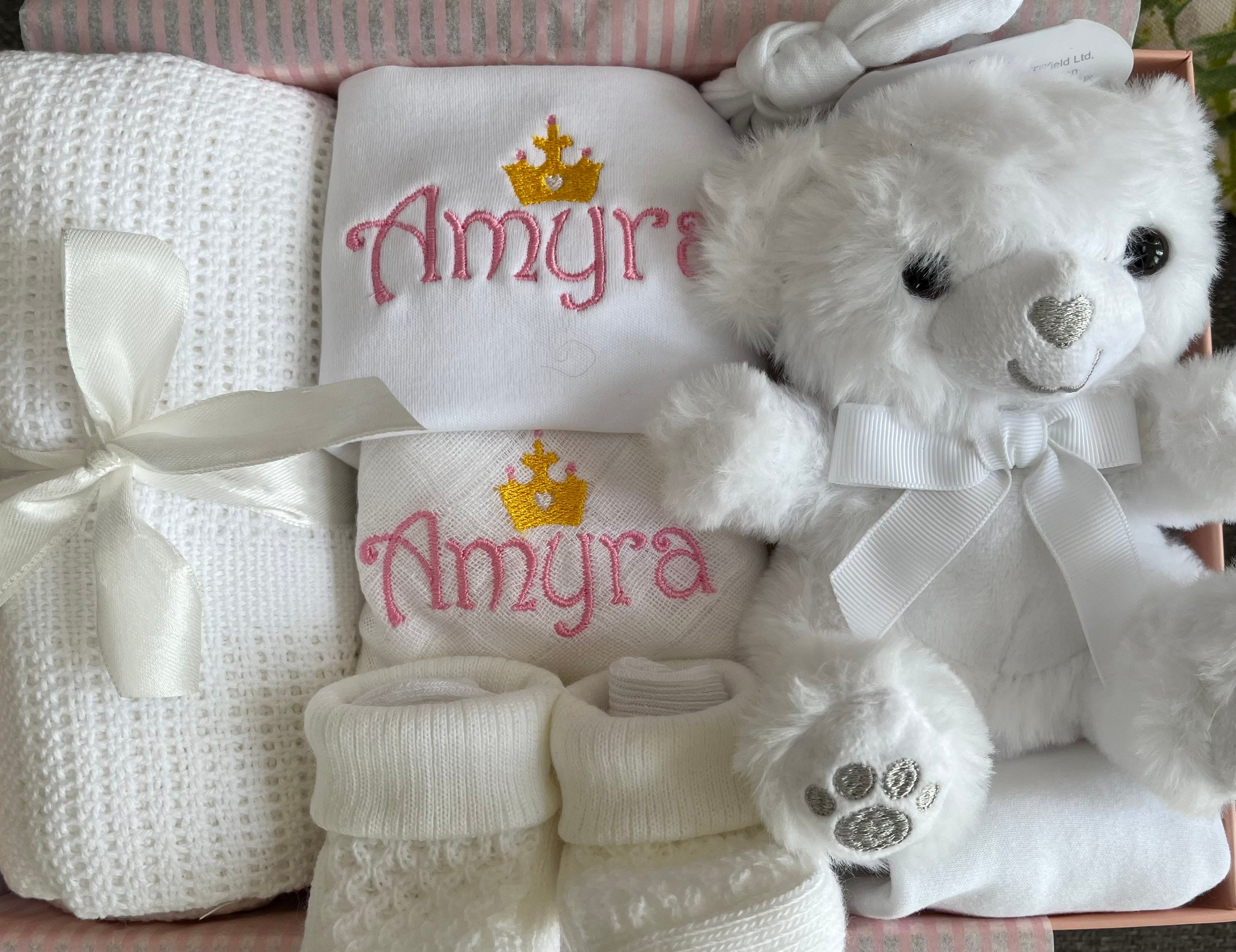 Baby Girl Personalised Luxury Gift Hamper Keepsake Box Baby Etsy UK