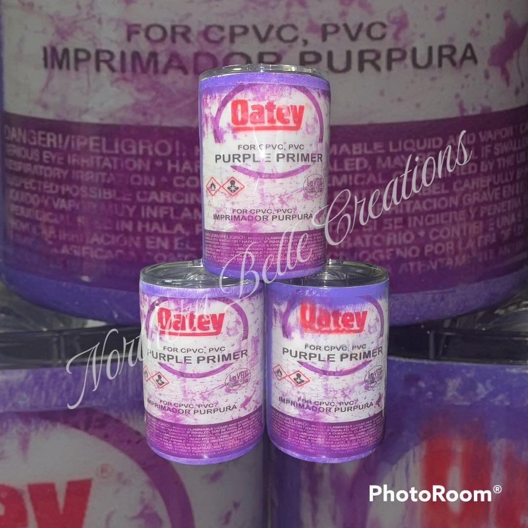Purple Primer Tumbler Etsy