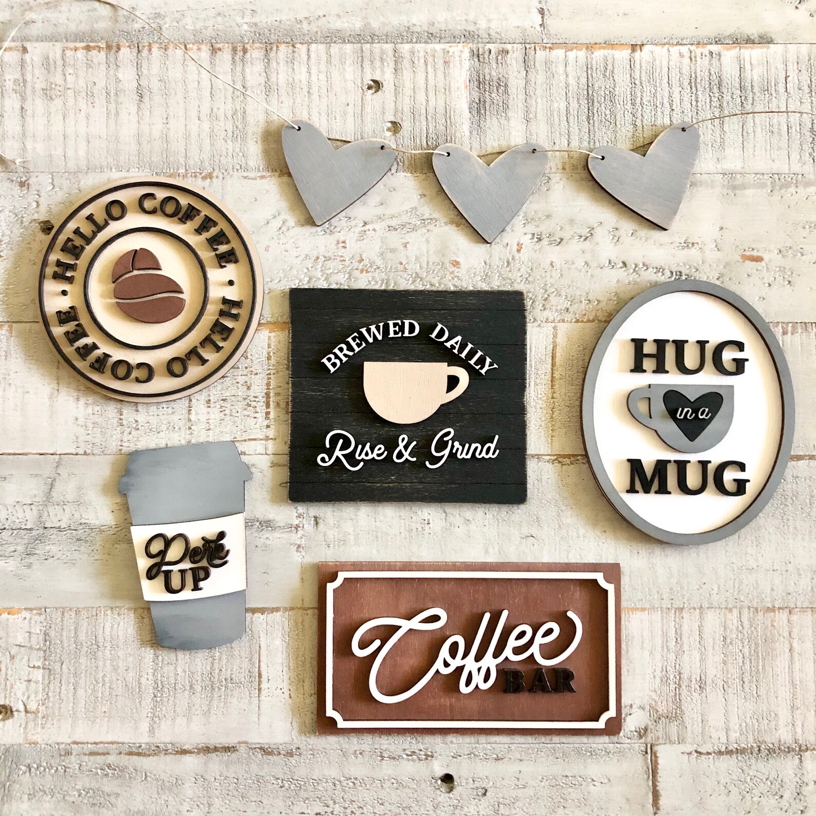 Coffee Lovers Tier Tray Coffee Bar Station Decor Mini Etsy