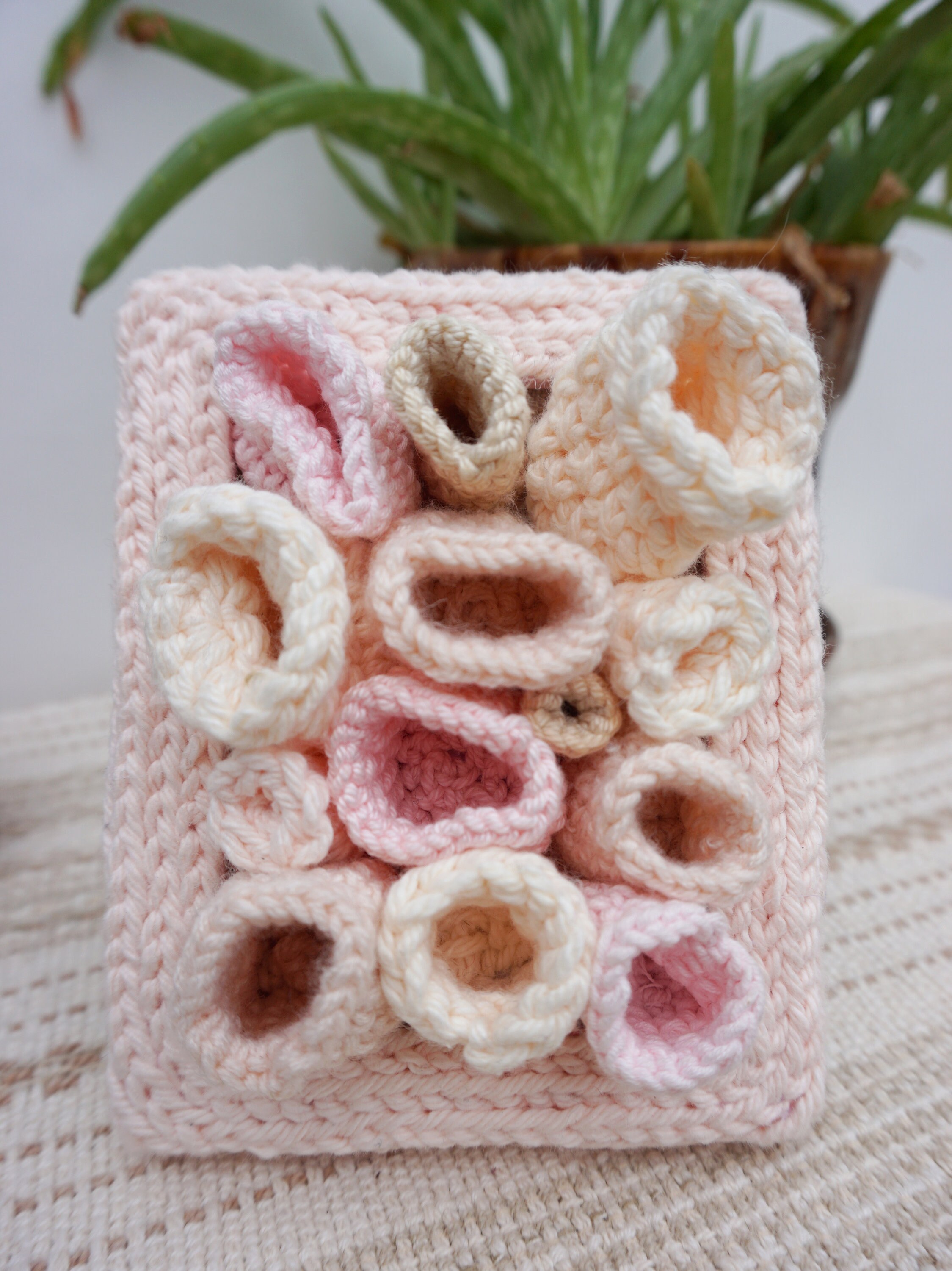 Crystal Holder Crochet Fiber Art | Etsy