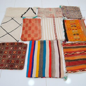 Wholesale 10 Vintage Boujaad Pillow-Vintage Moroccan Pillow Old Boujaad Cushion Old Moroccan pillow zdjęcie 7