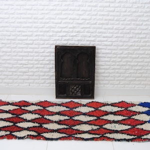 Handmade Azilal Berber Rug Moroccan Wool Rug Moroccan Vintage  Rug Berber Teppich Authentic Azilal Rug