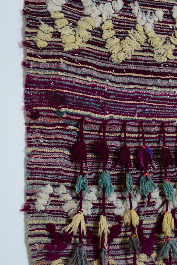 【希少・手織り】モロッコ製 ベルベルラグ／ハンドメイド・未使用 希少・手織り】モロッコ製 ベルベルラグ／ハンドメイド・未使用