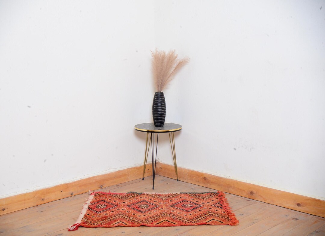 Small Vintage Moroccan Rug Azilal Rug Vintage Moroccan Rug Bohemian Rug ...