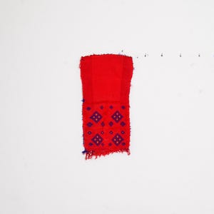 Handwoven Boujaad Rug: Small Moroccan Berber Rug, Bohemian Decor