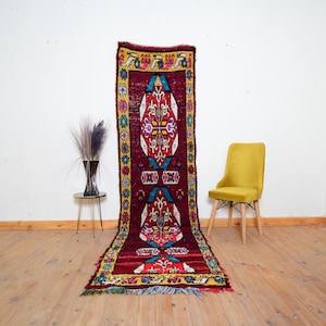 Runner Azilal Rug, Azilal Rug, Moroccan Rug, Wool Rug, Area Rug, Azilal , Berber Rug, Runner Rug, Moroccan Runner Rug, Runner, Hallway rug