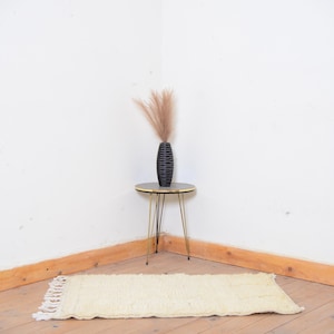 Small Vintage Beni Ourain Rug: Handwoven Moroccan Berber Rug