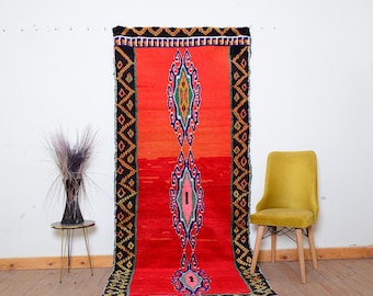 Authentic Rug Beniourain rug Handmade Moroccan rug Vintage Berber Rug Moroccan Wool Rug